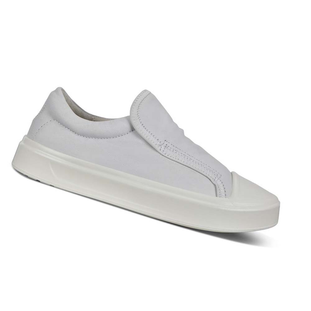 Women\'s Ecco Flexure T-cap Slip-on Sneakers White | Canada 223BEX